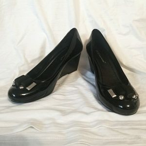 BCBGeneration Eesha Patent Leather Wedges